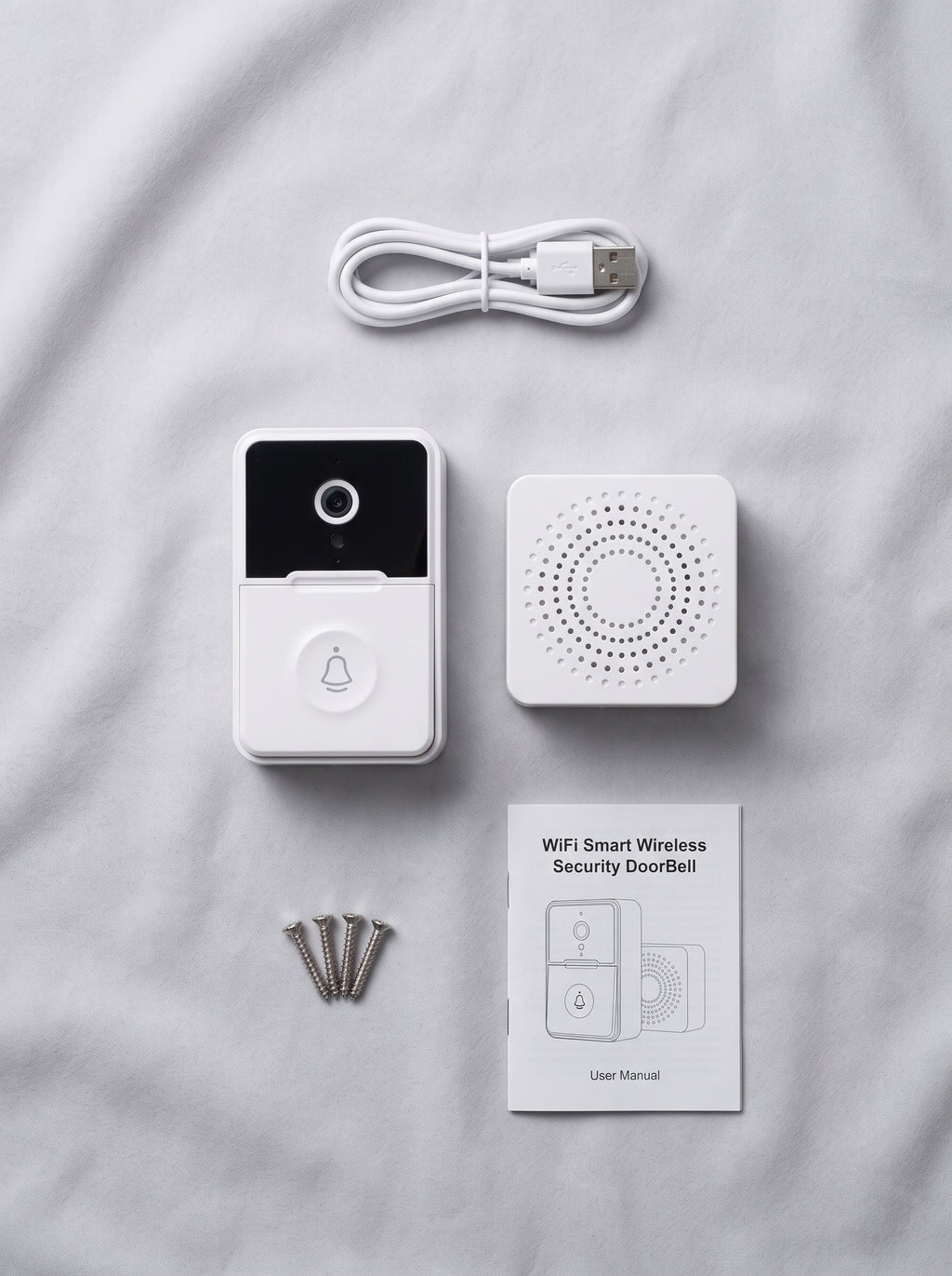 Kit completo del timbre inteligente WiFi Nido con receptor y accesorios de instalación