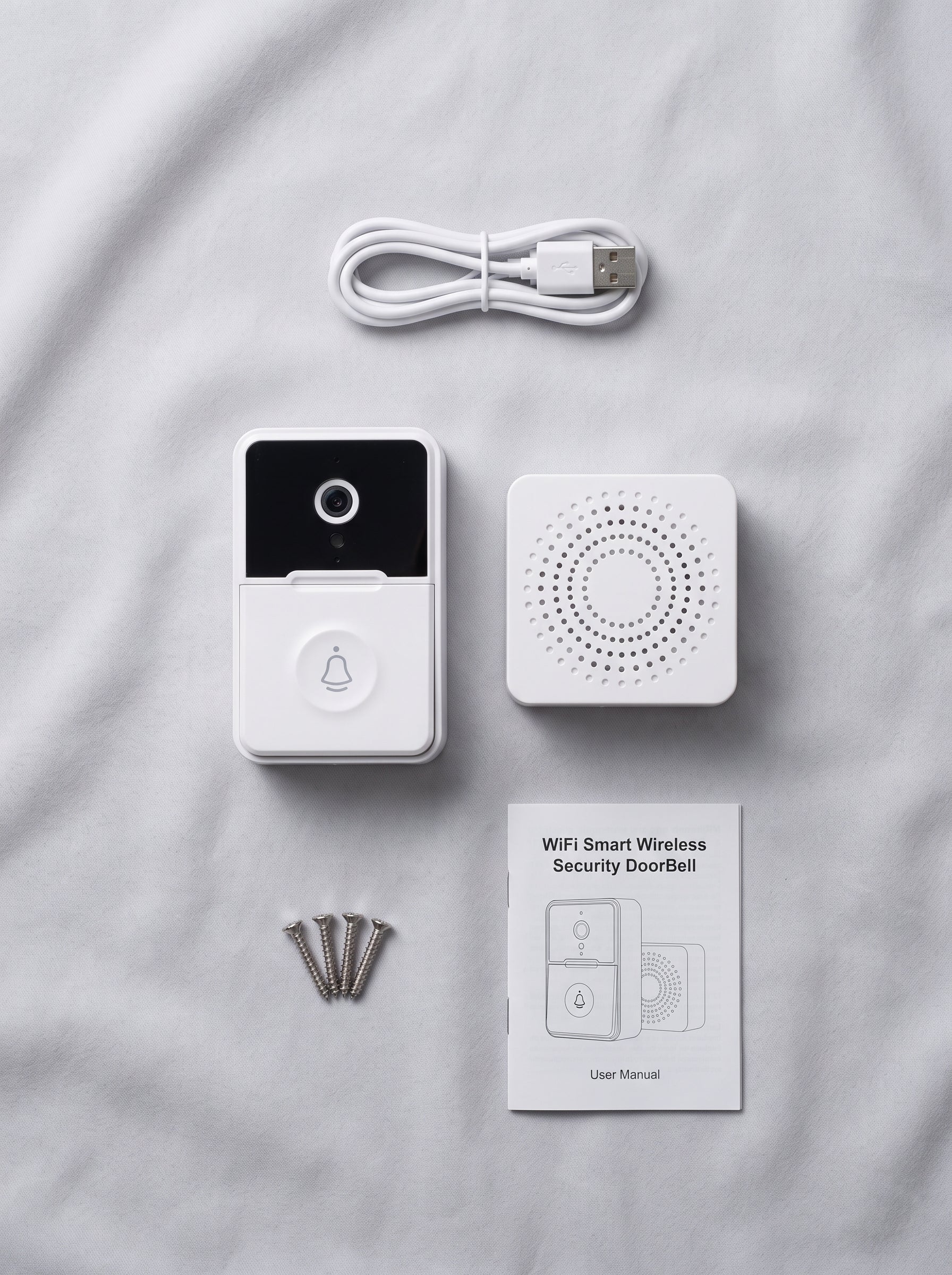 Kit completo del timbre inteligente WiFi Nido con receptor y accesorios de instalación