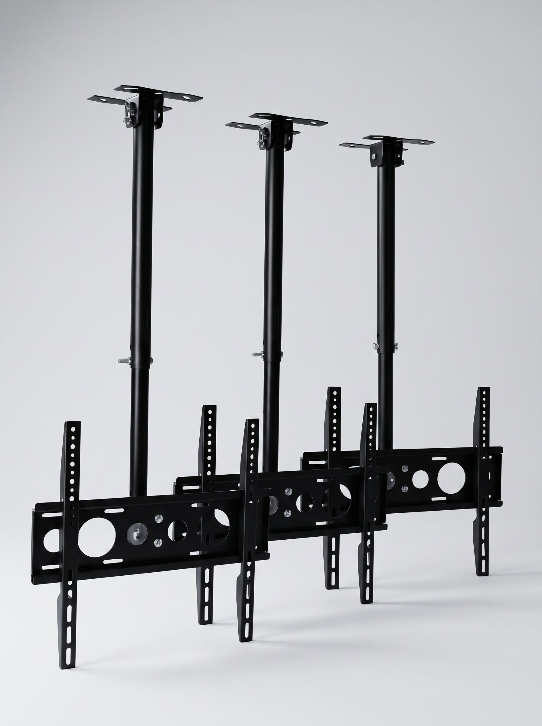 Tres soportes de techo ajustables para TV Nido en color negro