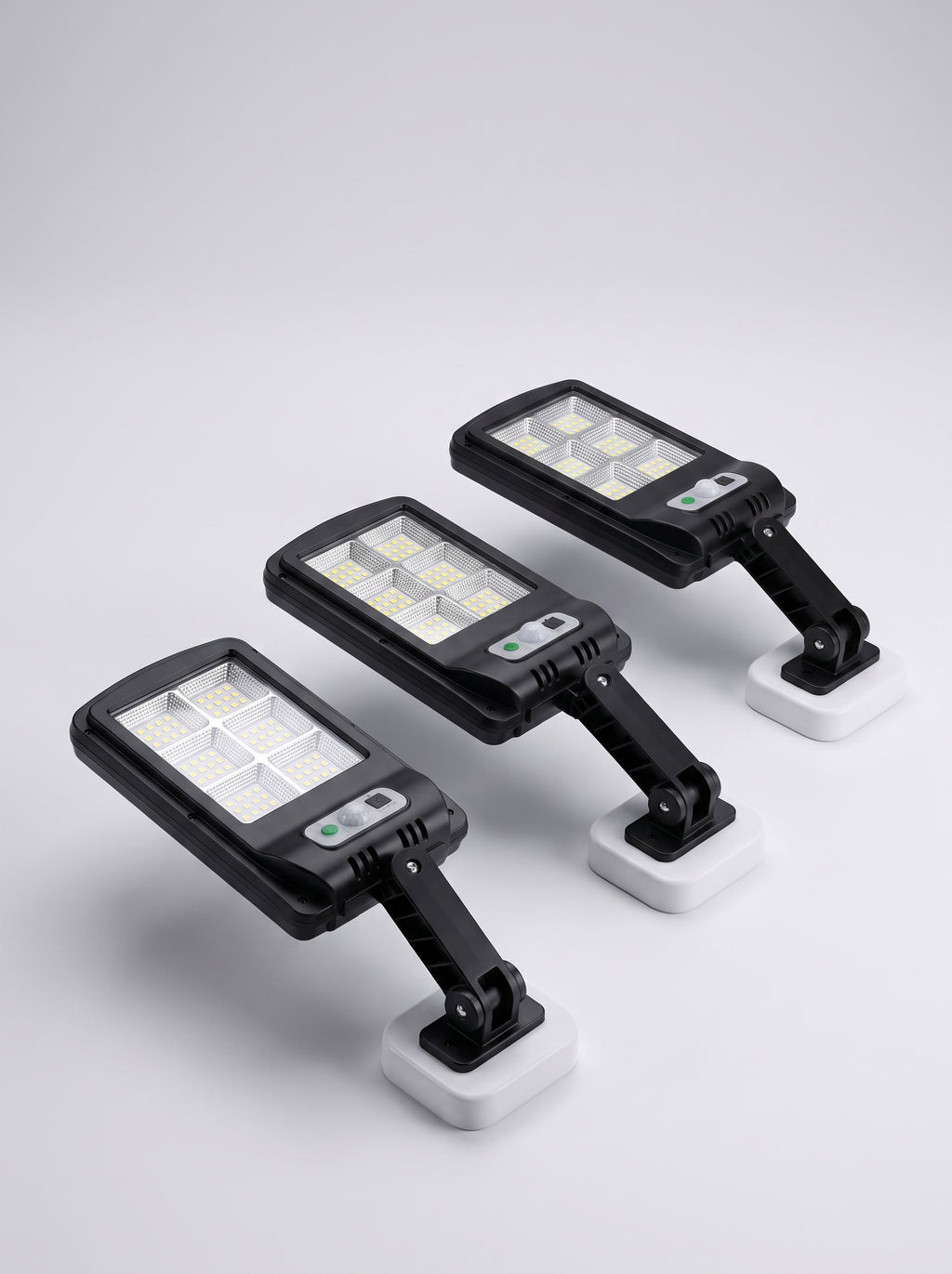 Pack de 3 focos solares LED con sensor de movimiento Nido