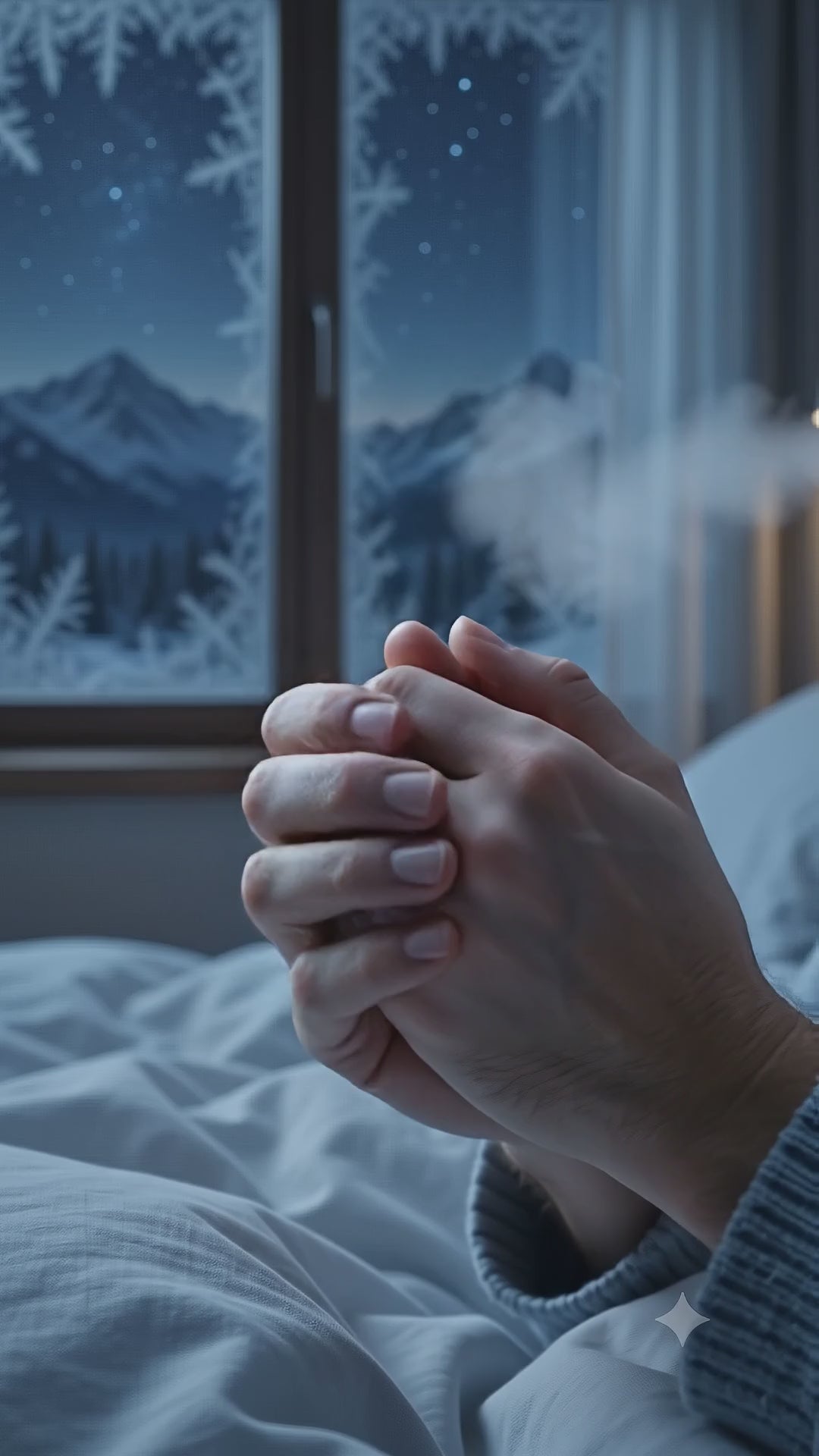 Calefactor cerámico compacto en un dormitorio