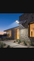 Video del foco solar LED 200W con panel y control remoto Nido
